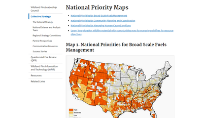 Forest and Rangelands National Priority Maps