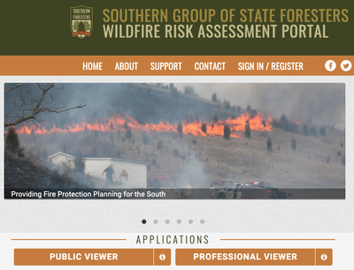 Southern Wildfire Risk Assessment Portal