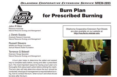 Oklahoma Burn Plan for Prescribed Burning