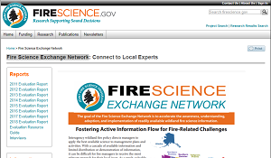 Joint Fire Science Program Fire Science Exchange Network