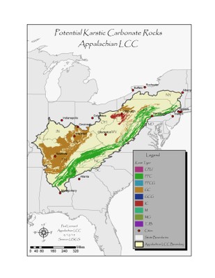 App LCC Potential Karstic Carbonate Rocks