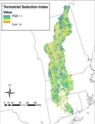 Terrestrial Ecosystem-Based Core Area Selection Index
