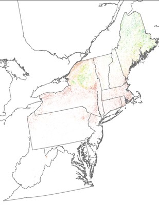 Landscape Capability for Northern Waterthrush, Version 2.0, Northeast