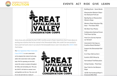 Great Appalachian Valley Conservation Corps (GAVCC)
