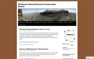 Winkelman Natural Resource Conservation District