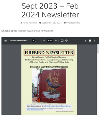 NOAAFireBird Sept 2023 – Feb 2024 Newsletter