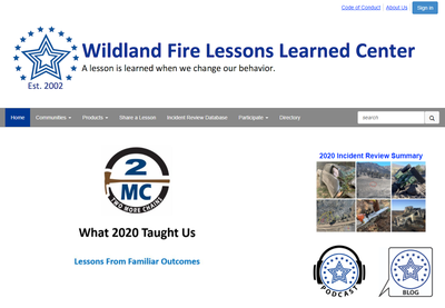 Wildland Fire Lessons Learned Center