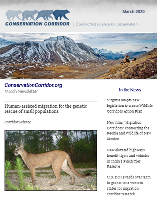 Conservation Corridor March 2020 Newsletter
