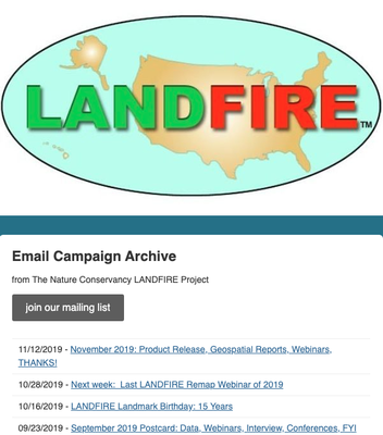 Landfire Bulletin Newsletters