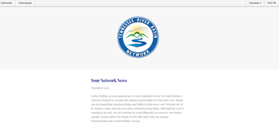 Tennessee River Basin Network Newsletter November, 2019