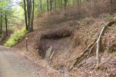 Dirt & Gravel Road, Streambank Stabilization Project on Cross Fork, Pennsylvania
