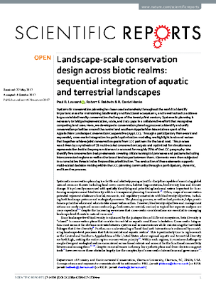 Landscape-scale conservation design across biotic realms: sequential integration of aquatic and terrestrial landscapes. 