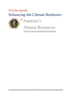 Enhancing the Climate Resilience of America’s Natural Resources