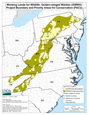 Final Map WLFW GWWA Project Boundary and PACs